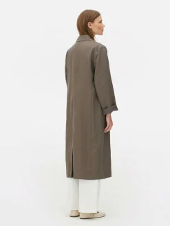 Abrigo Duster Con Doble Botonadura De The Edit