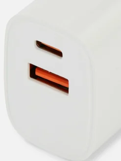 Adaptador De Viaje De Doble Clavija