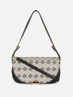 Bandolera Con Solapa Y Monogramas