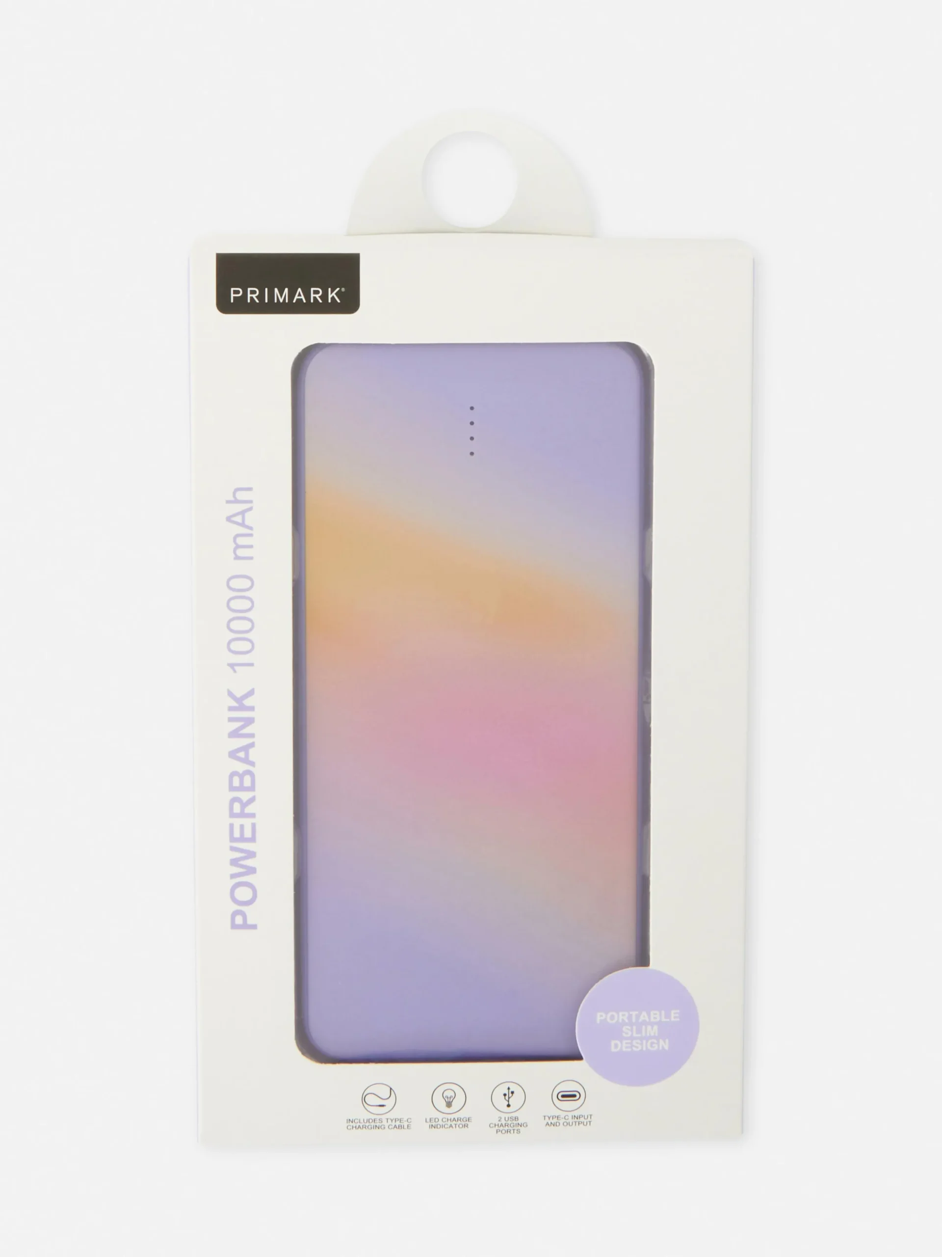 Batería Externa De 10000 MAh Con Efecto Degradado