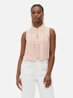 Blusa Con Flores Estilo Campiña