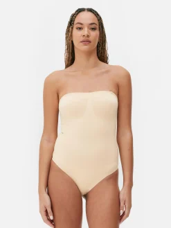 Bodi De Tirantes Con Tanga Sin Costuras