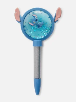 Bolígrafo Con Purpurina De Stitch De Disney