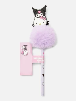 Bolígrafo De Hello Kitty Y Kuromi Con Pompón