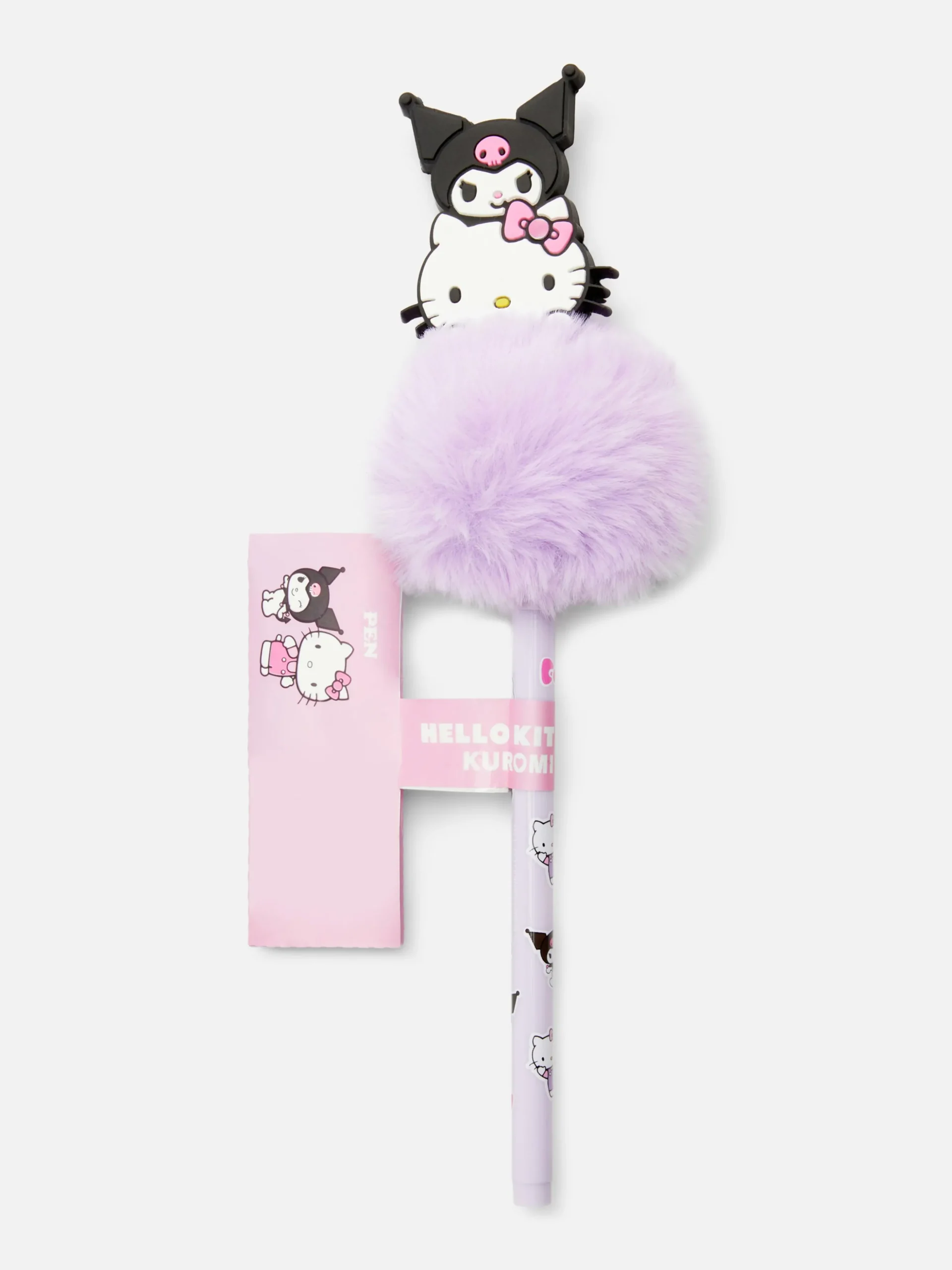 Bolígrafo De Hello Kitty Y Kuromi Con Pompón