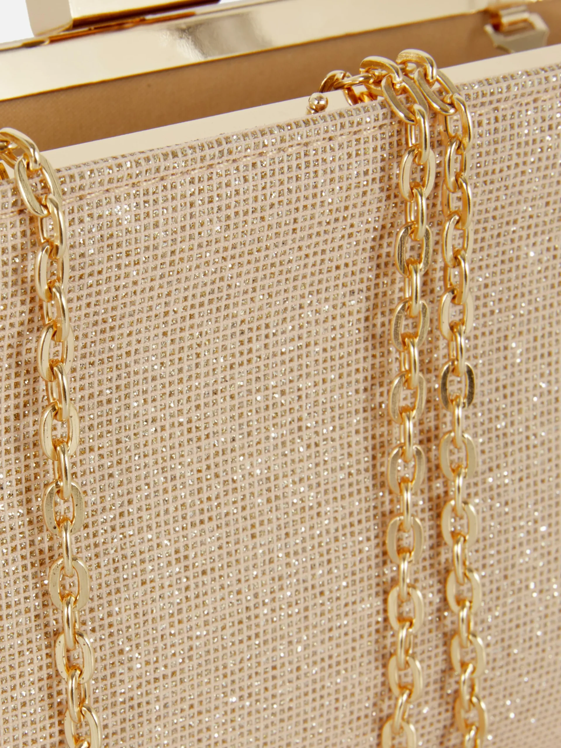 Bolso De Mano Con Purpurina