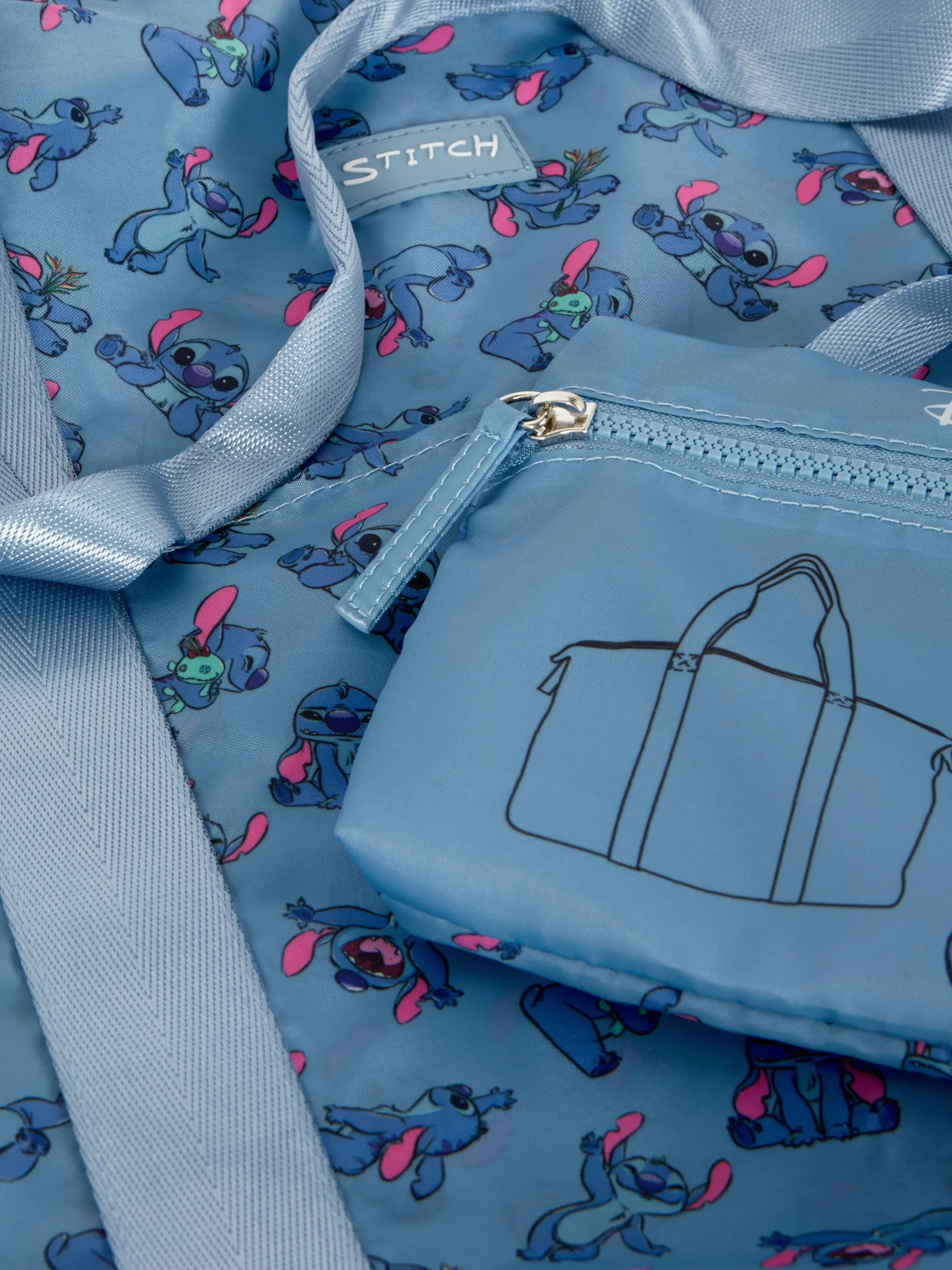 Bolso De Viaje Plegable De Stitch De Disney