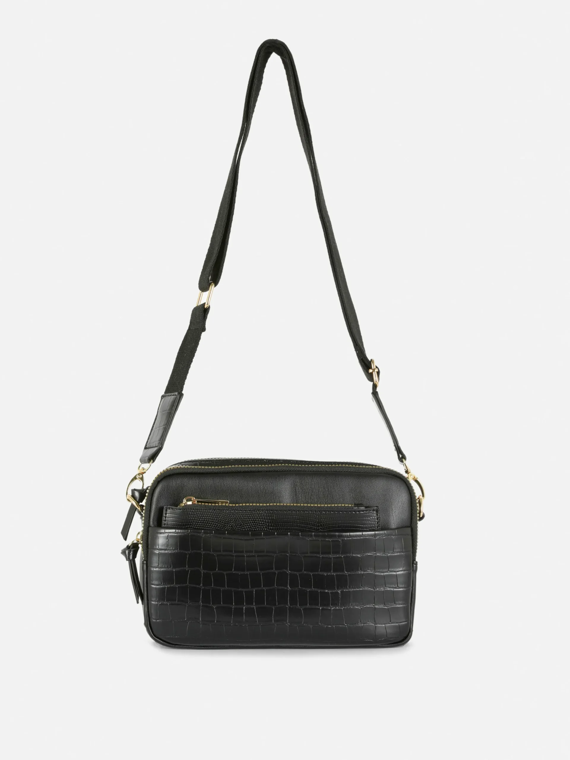 Bolso Para Cámara En Piel Sintética De Cocodrilo
