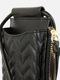 Bolso Para El Teléfono Acolchado Con Cremallera