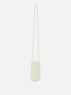 Bolso Para Móvil Con Perlas Sintéticas