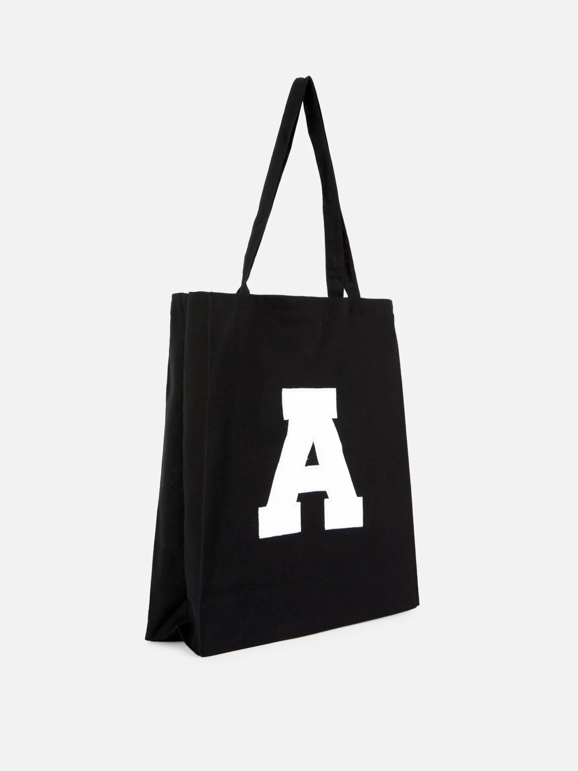 Bolso Shopper De Lona Con Inicial