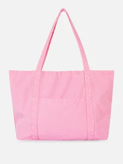 Bolso Shopper De Lona Extragrande