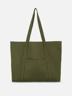 Bolso Shopper De Lona Extragrande