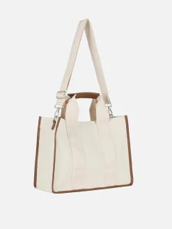 Bolso Tote De Lona De Tamaño Medio