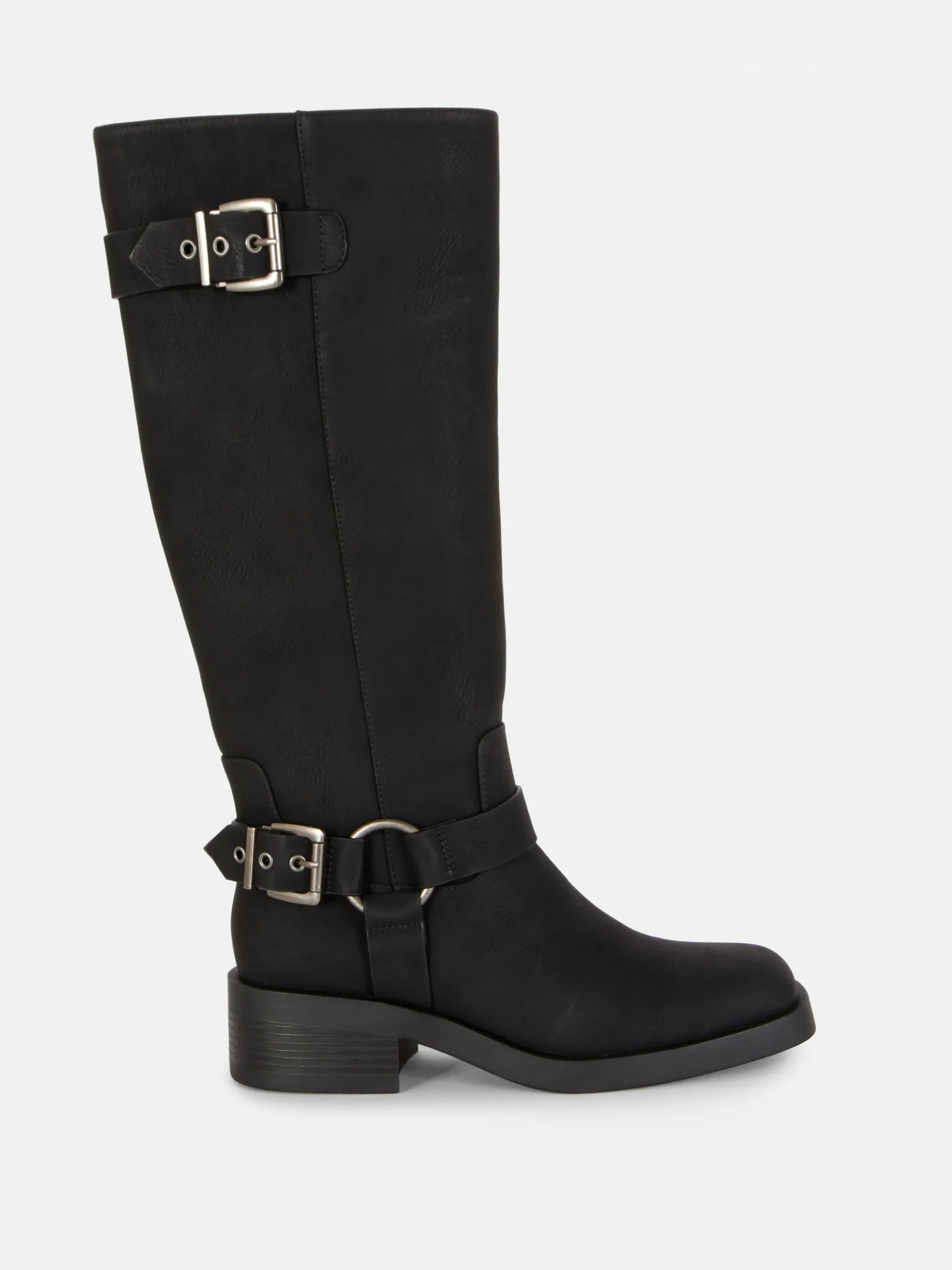 Botas De Motorista De Punta Cuadrada