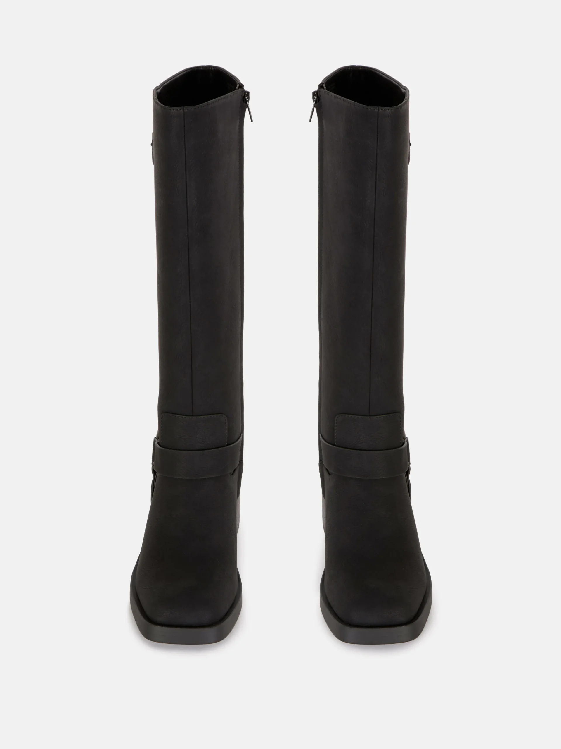 Botas De Motorista De Punta Cuadrada