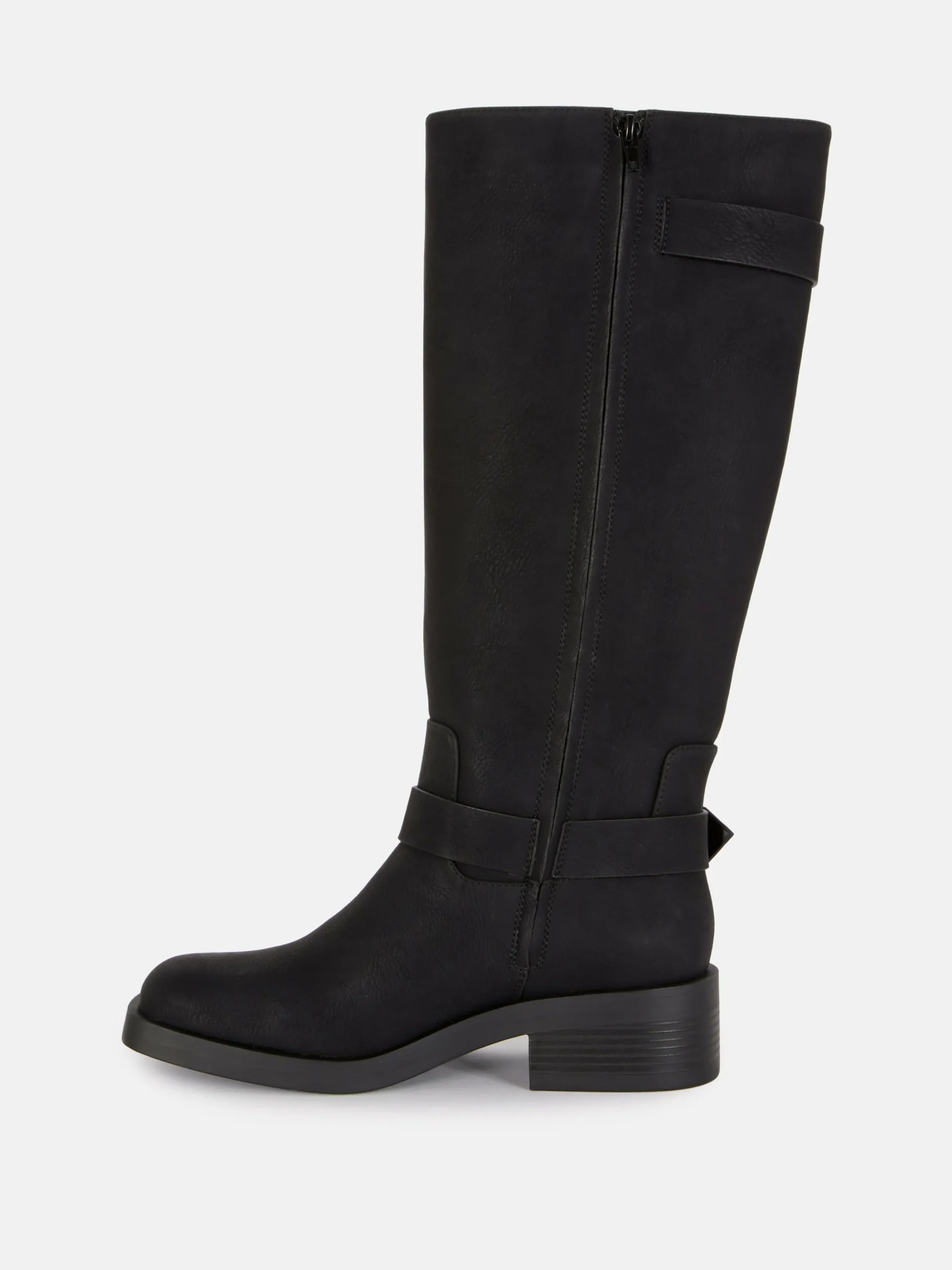 Botas De Motorista De Punta Cuadrada