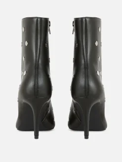 Botas De Tacón De Aguja Y Puntera Afilada