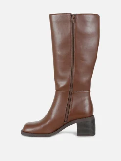 Botas De Tacón Hasta La Rodilla