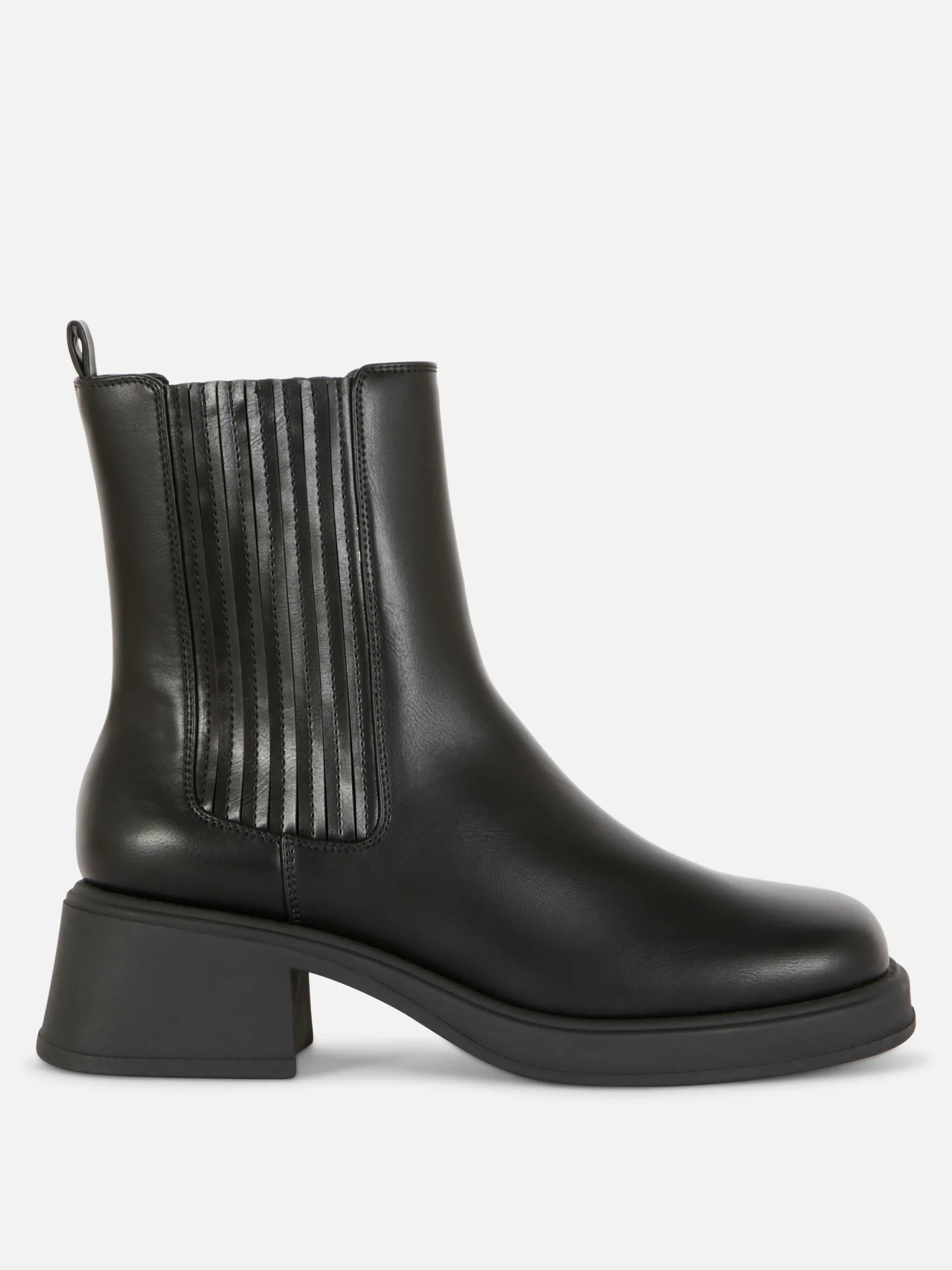 Botines Chelsea Con Tacón Grueso
