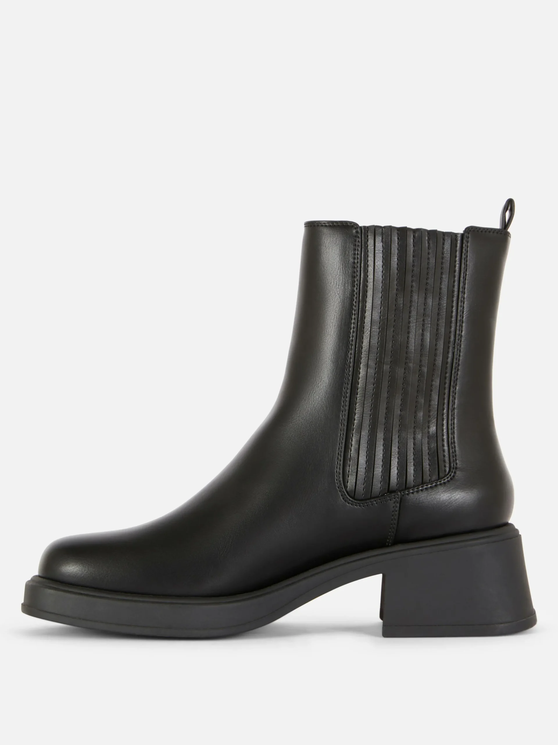 Botines Chelsea Con Tacón Grueso
