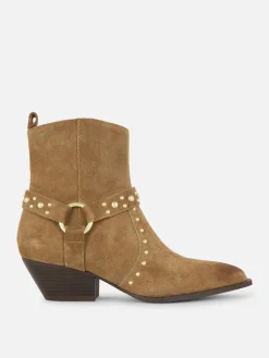 Botines De Antelina Con Tachuelas De Rita Ora