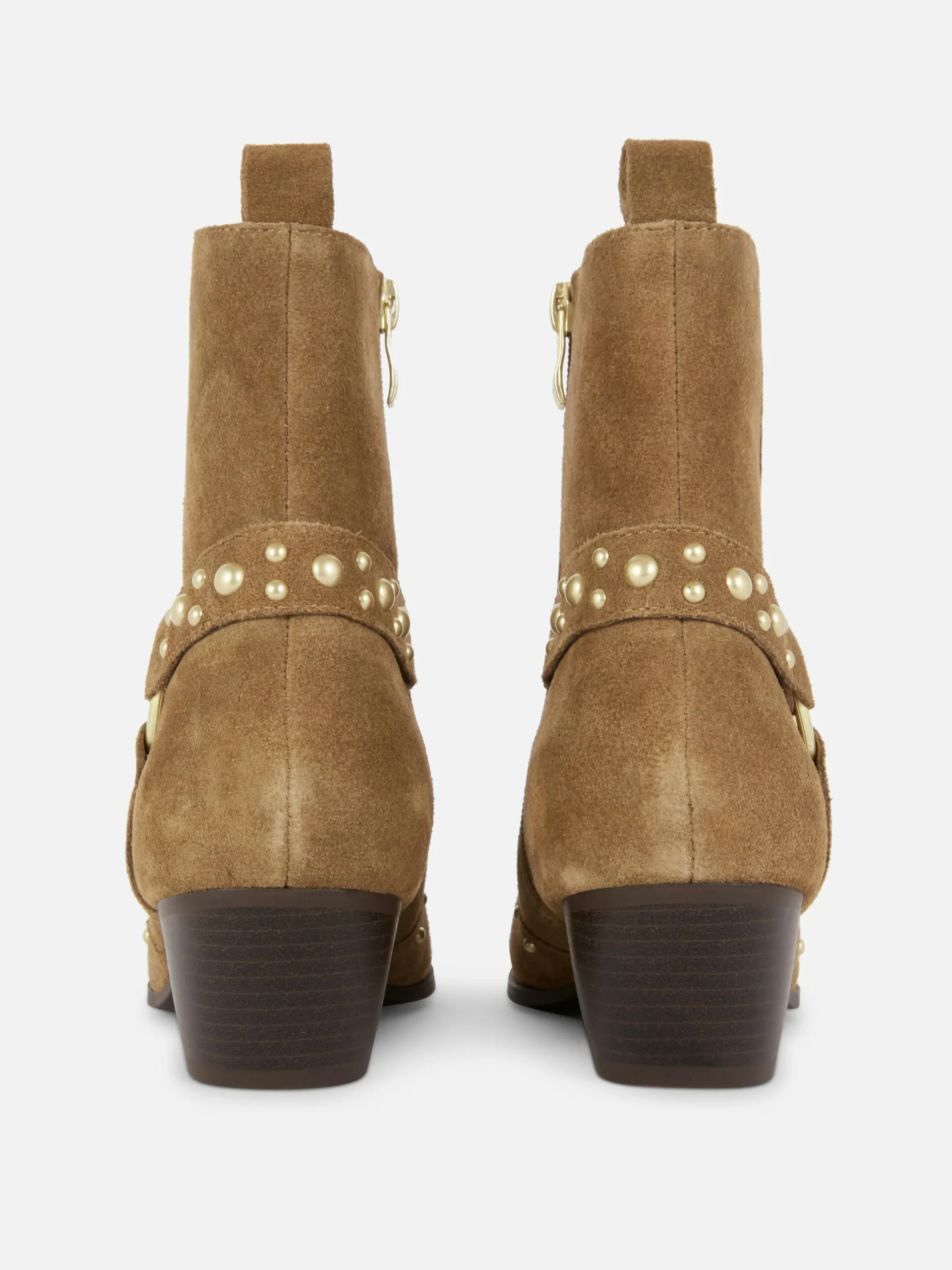 Botines De Antelina Con Tachuelas De Rita Ora