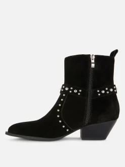 Botines De Antelina Con Tachuelas De Rita Ora