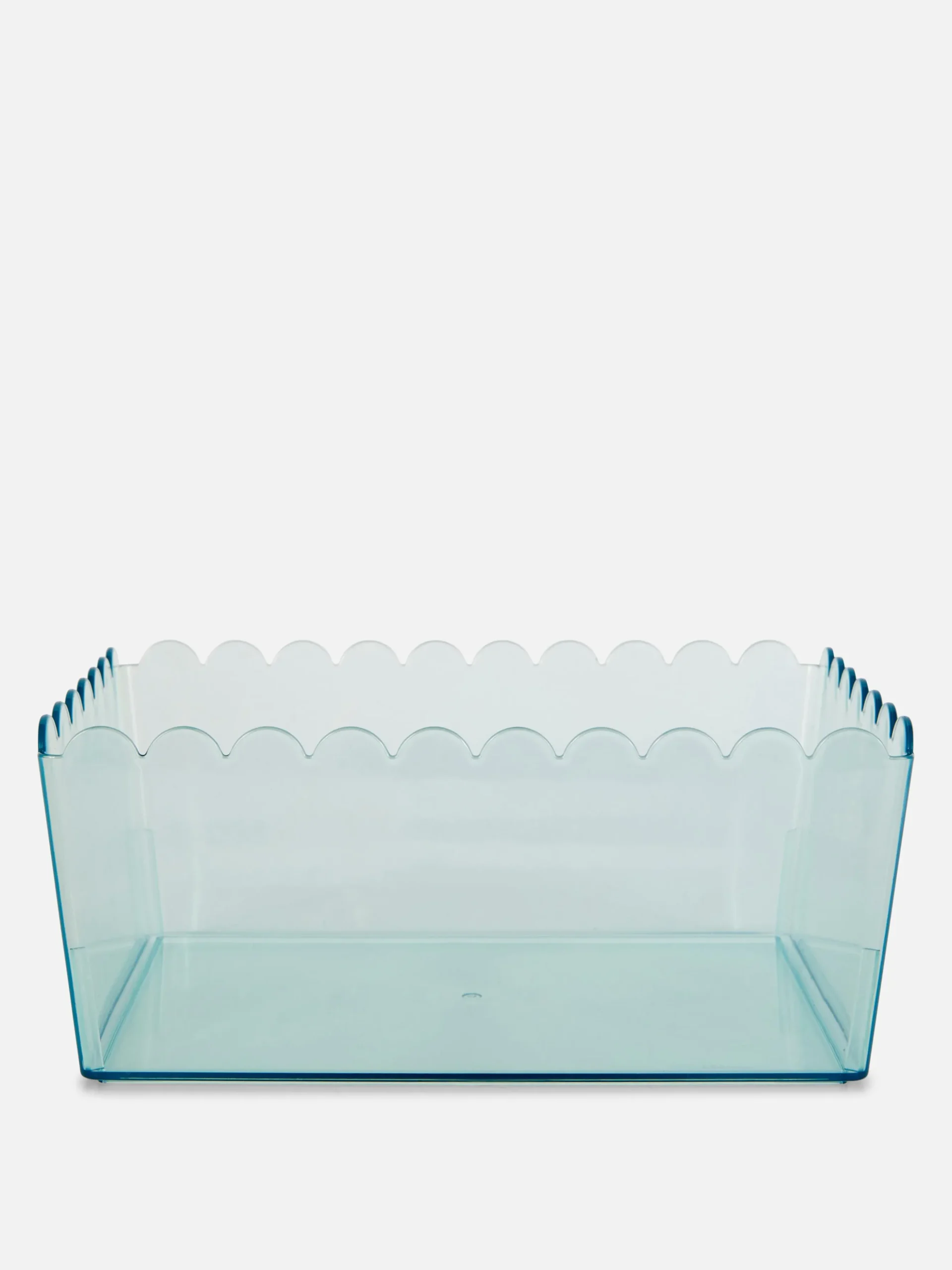 Caja De Almacenaje Translúcida Con Borde Festoneado