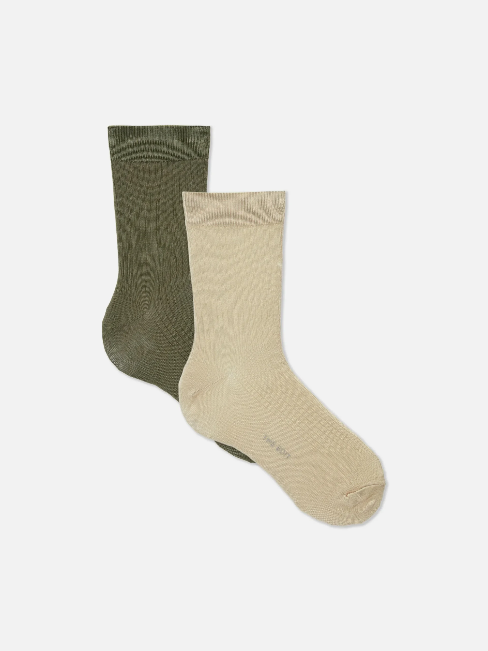 Calcetines Acanalados De The Edit