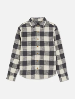 Camisa A Cuadros Con Botones