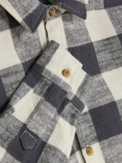 Camisa A Cuadros Con Botones