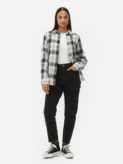 Camisa A Cuadros Con Botones