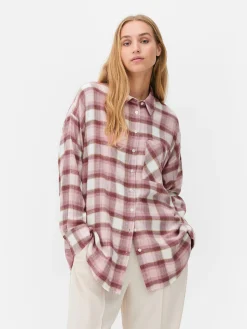Camisa A Cuadros De Corte Masculino