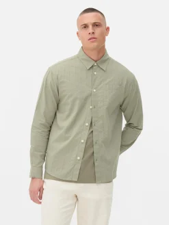 Camisa De Jacquard Con Manga Larga
