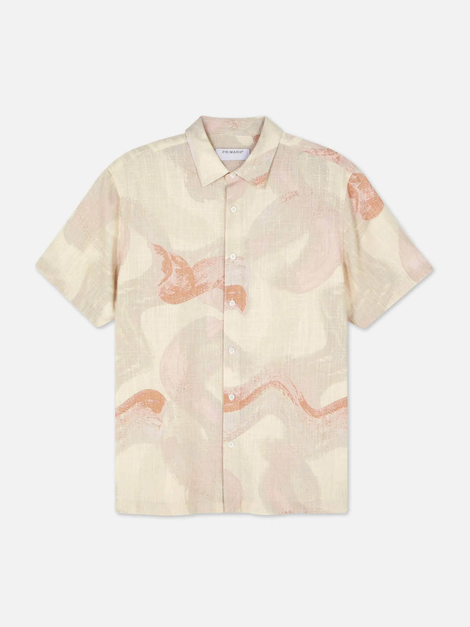 Camisa De Manga Corta Abstracta De Kem