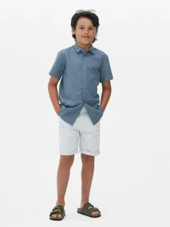 Camisa De Manga Corta Con Botones