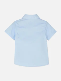 Camisa De Manga Corta De Popelina