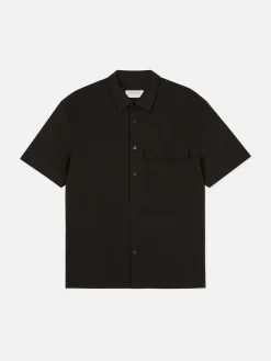 Camisa De Manga Corta Y Corte Cuadrado De Kem