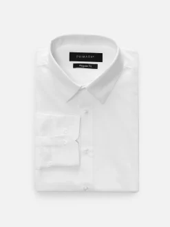 Camisa De Manga Larga Y Corte Recto