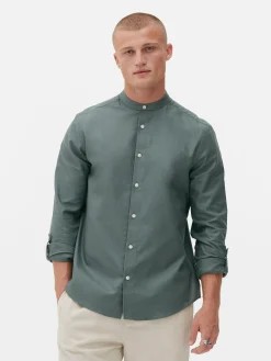 Camisa De Mangas Enrolladas Con Botones