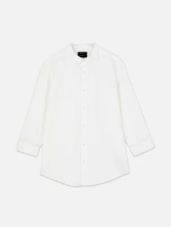 Camisa De Mangas Enrolladas Con Botones