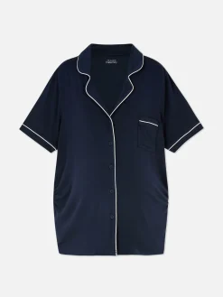 Camisa De Pijama De Premamá De Manga Corta
