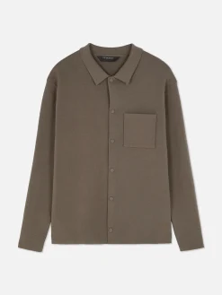 Camisa De Punto Con Corchetes