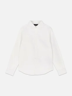 Camisa Oxford De Manga Larga Para Niño Mayor