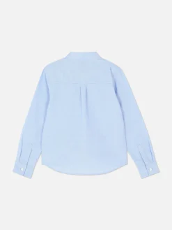 Camisa Oxford De Manga Larga Para Niño Mayor