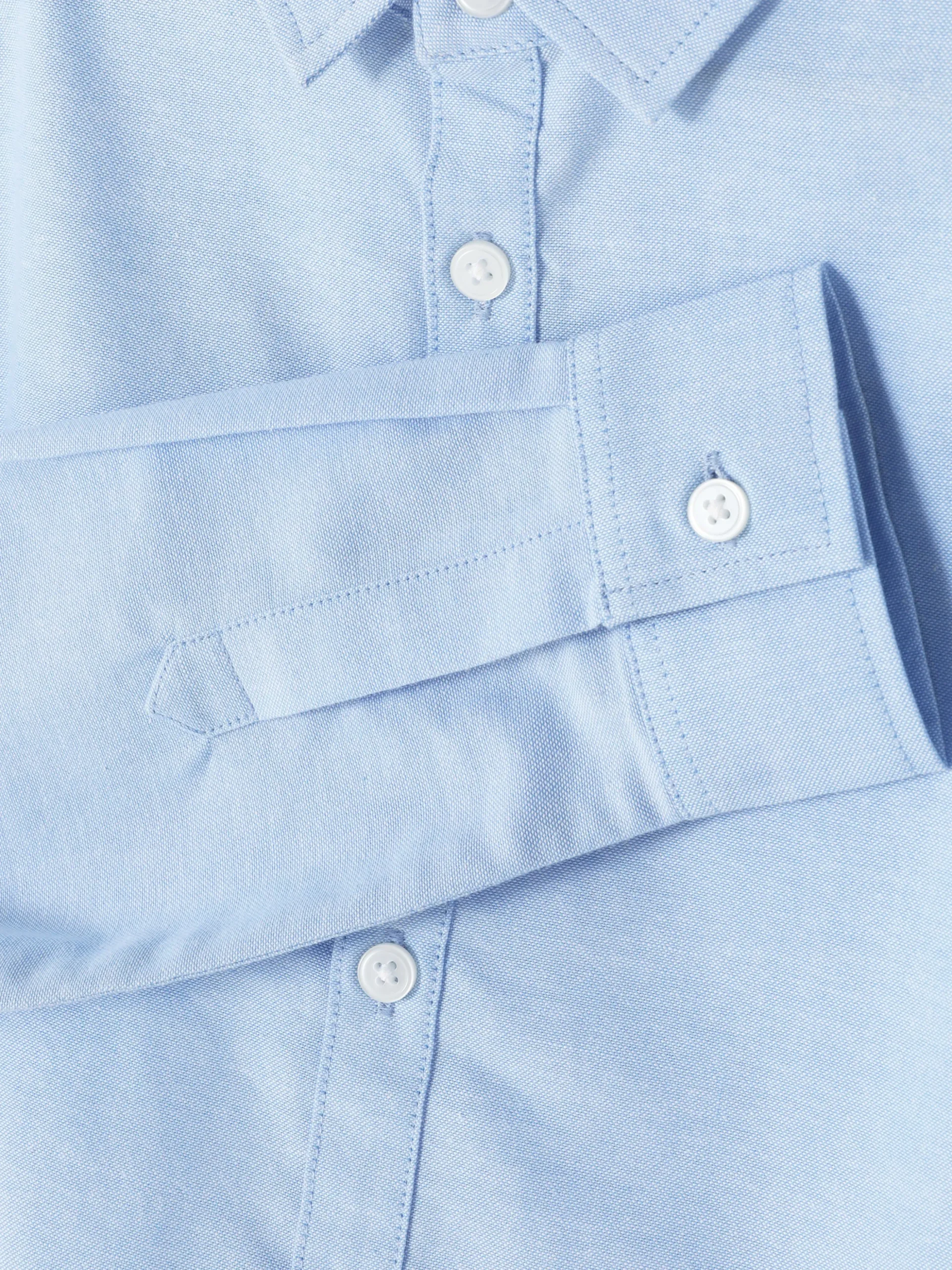 Camisa Oxford De Manga Larga Para Niño Mayor