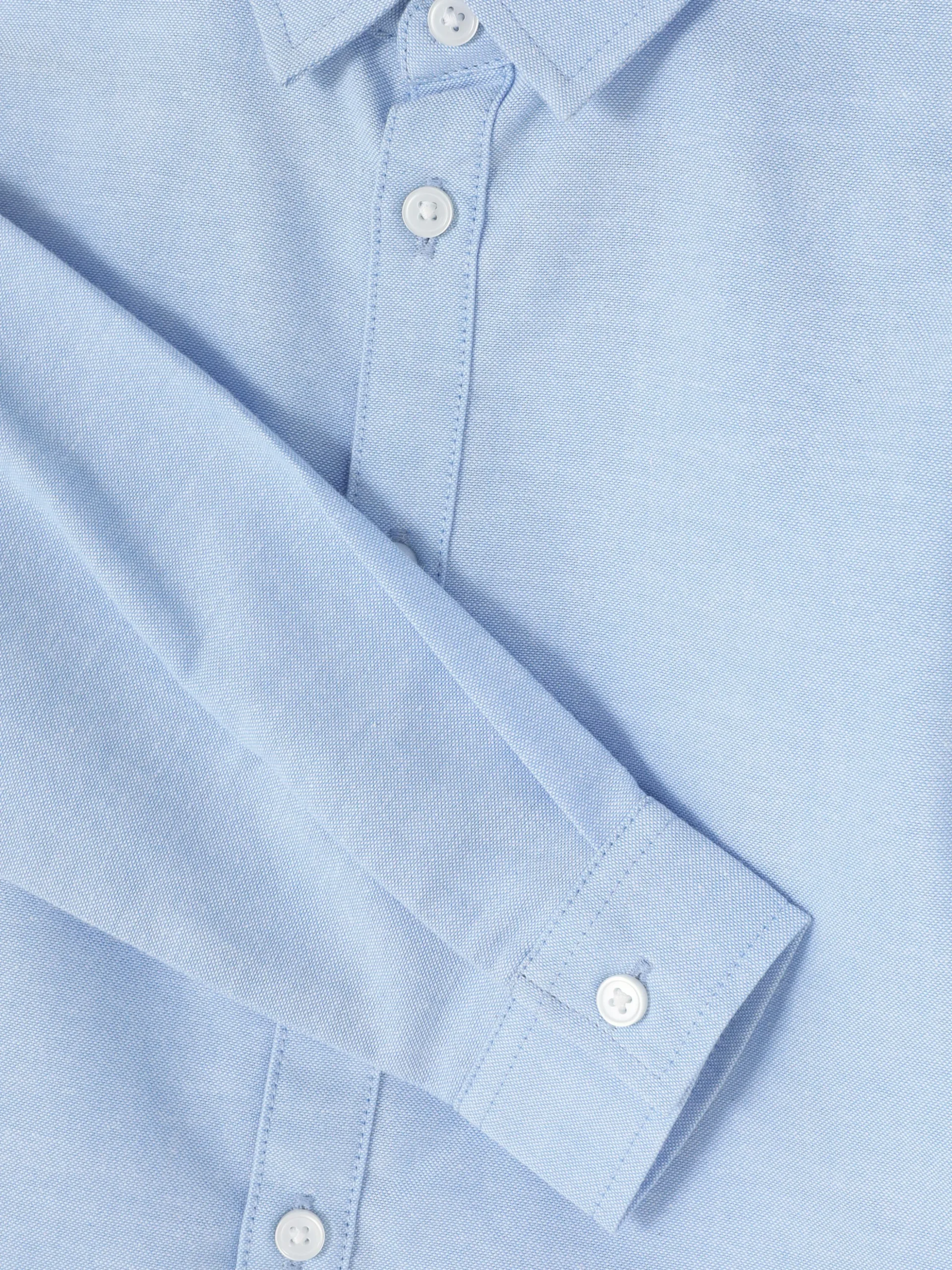Camisa Oxford De Manga Larga Para Niño Pequeño