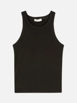 Camiseta Acanalada Con Espalda Nadadora