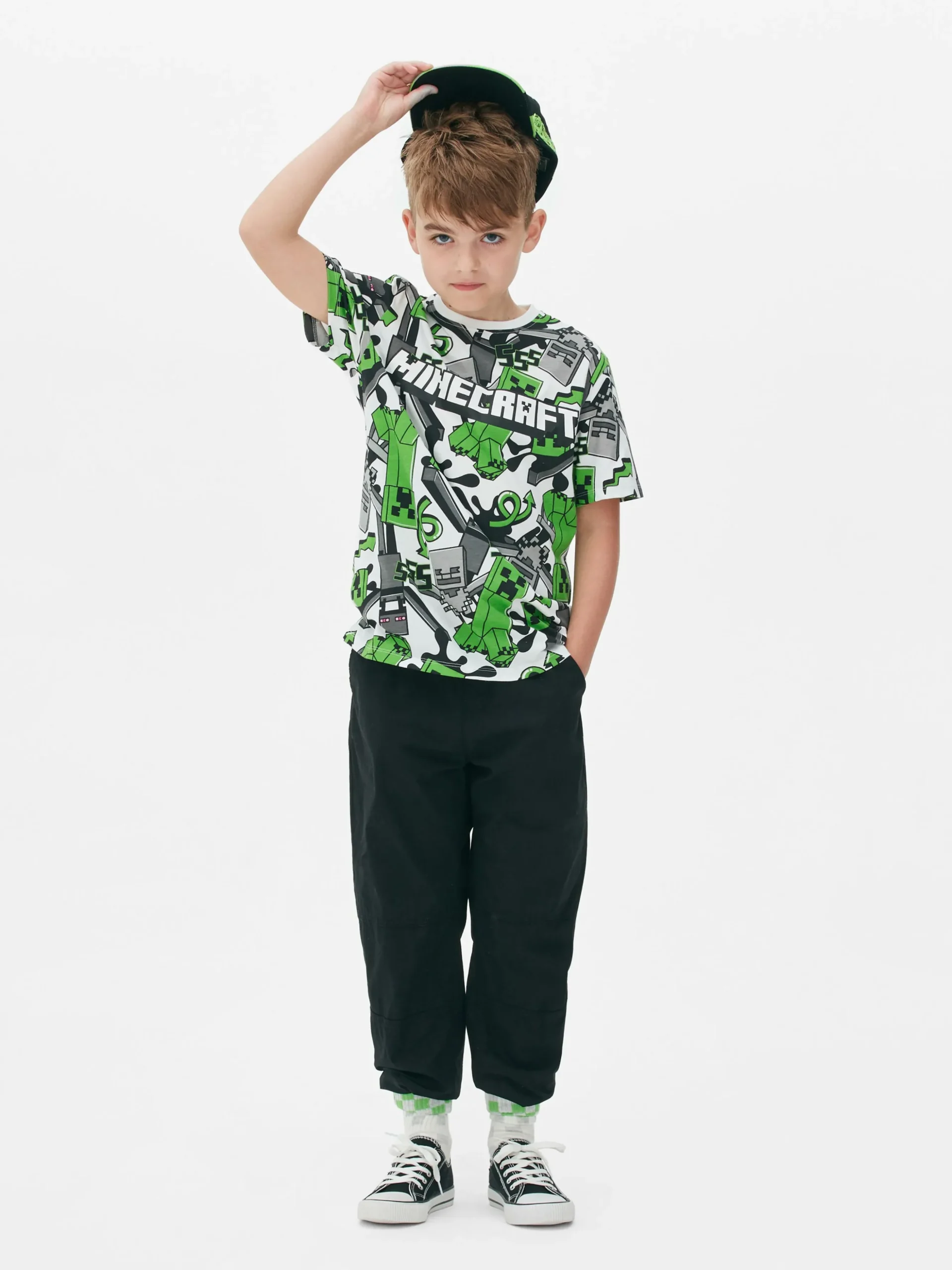 Camiseta Con Estampado De Creeper De Minecraft